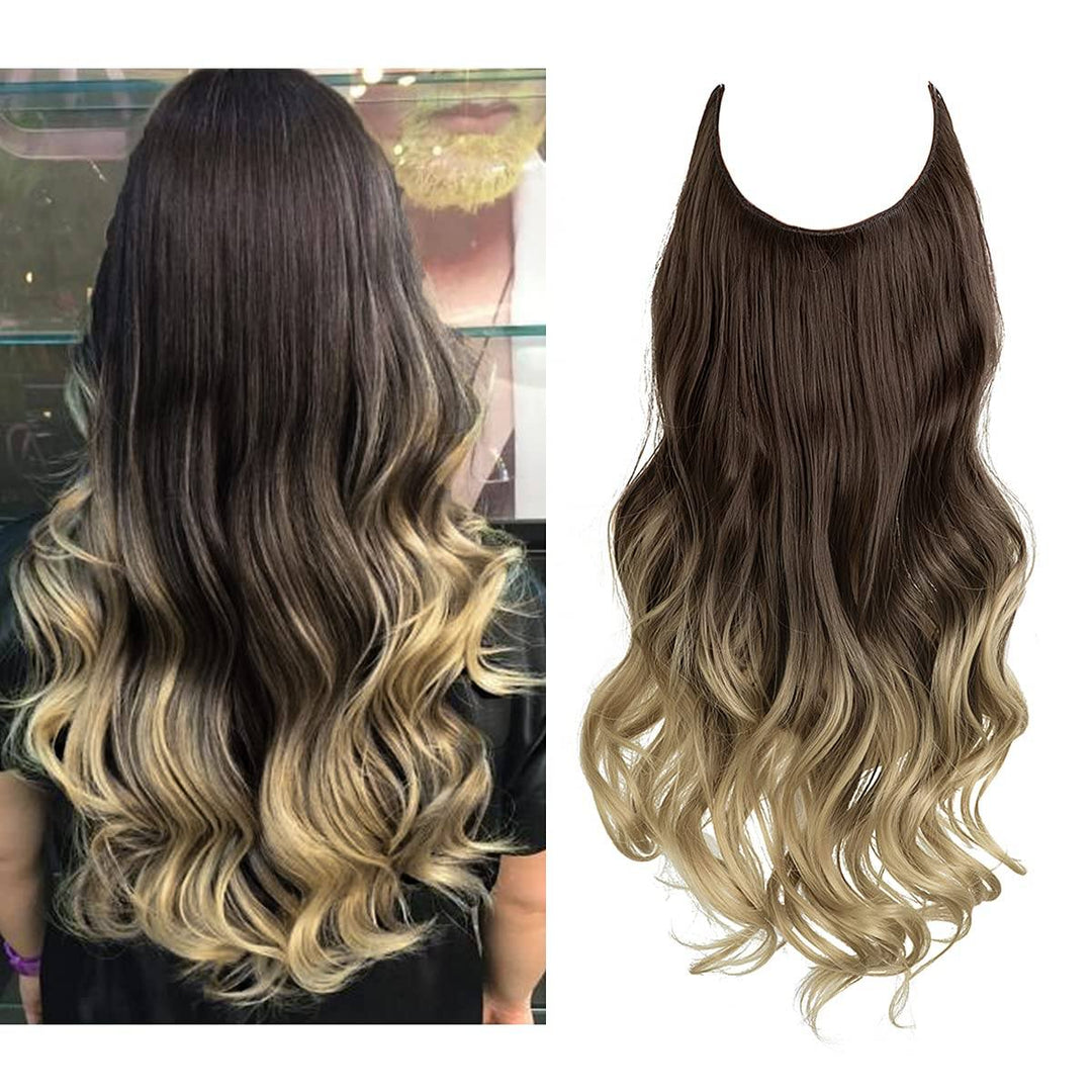 Wavy Halo Hair Extensions - GLAMSKIT
