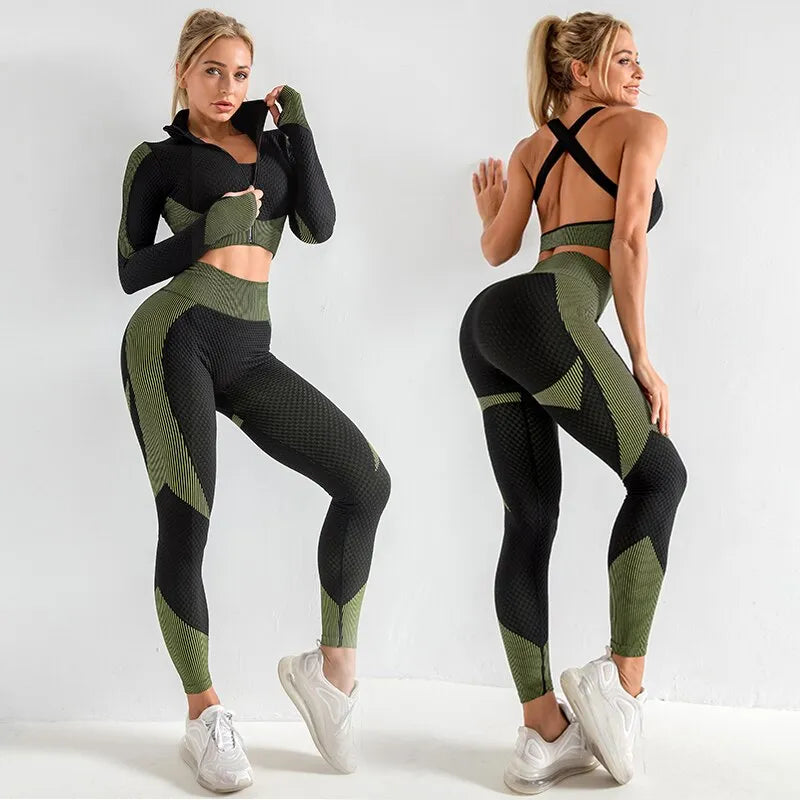 GLAMSKIT Seamless Workout Outfits - GLAMSKIT